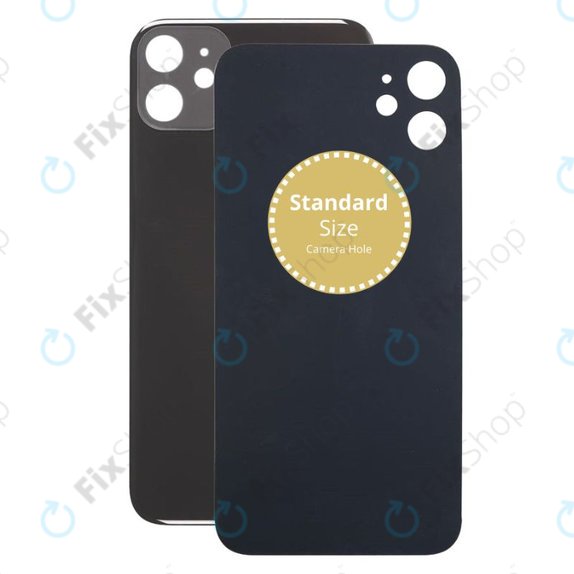 Apple iPhone 11 - Verre du boîtier arrière (Noir)