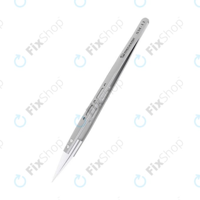 Mechanic SM-11 - Pince à épiler de précision en céramique résistante à la chaleur, pointe droite