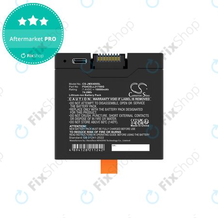 Batterie pour JBL Partybox Club 320, Partybox Stage 320, Xtreme 4, 10000mAh, Li-Ion, 7.4V, FG4CELL21700G, HQ