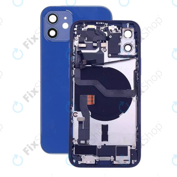Apple iPhone 12 - Petites pièces du boîtier arrière (bleu)