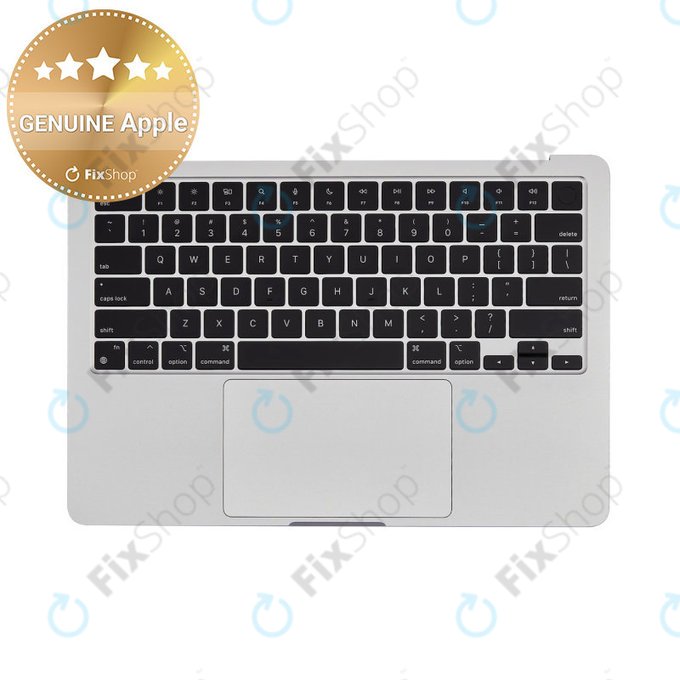 Cadre supérieur clavier pour MacBook Air 13", A3113 (2024), avec clavier US et batterie, Silver, 661-40228, Genuine Apple