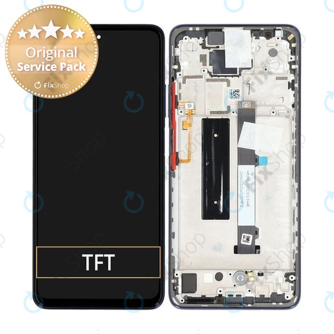 Xiaomi Mi 10T Lite 5G - Écran LCD + Écran Tactile + Cadre (Bleu Atlantique) - 5600030J1700, 5600090J1700 Genuine Service Pack