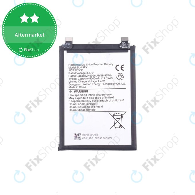 Infinix Hot 30 5G X6832 - Batterie 6000mAh