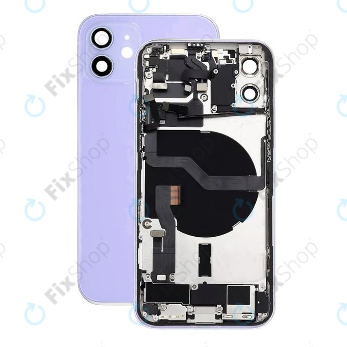 Apple iPhone 12 - Petites pièces du boîtier arrière (violet)