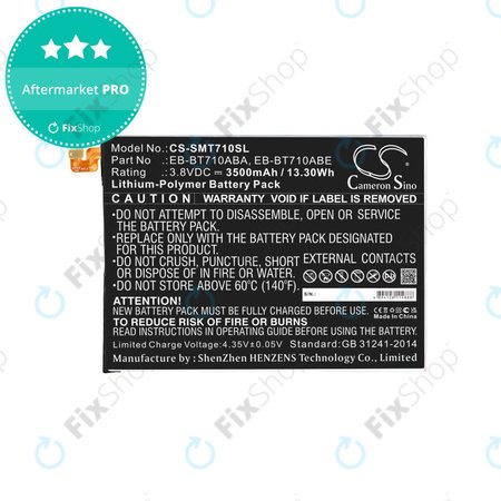 Batterie pour Samsung Galaxy Tab S2 8.0, 3500mAh, Li-Pol, 3.8V, EB-BT710ABA, HQ