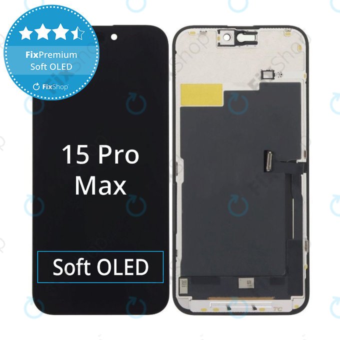 Apple iPhone 15 Pro Max - Écran LCD + Écran Tactile + Cadre Soft OLED FixPremium