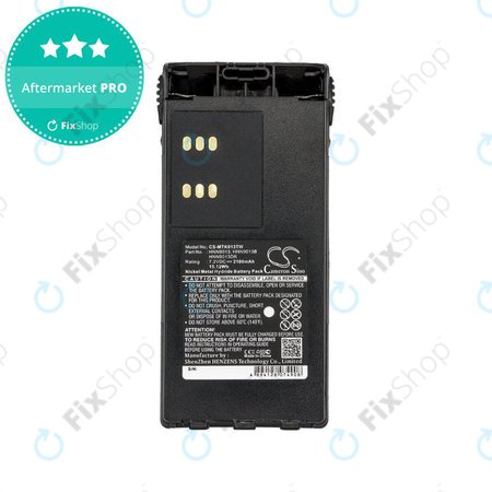 Batterie pour Motorola GP, HT, MTX, Pro-series, 2100mAh, Ni-MH, 7.2V, HNN9013, HQ