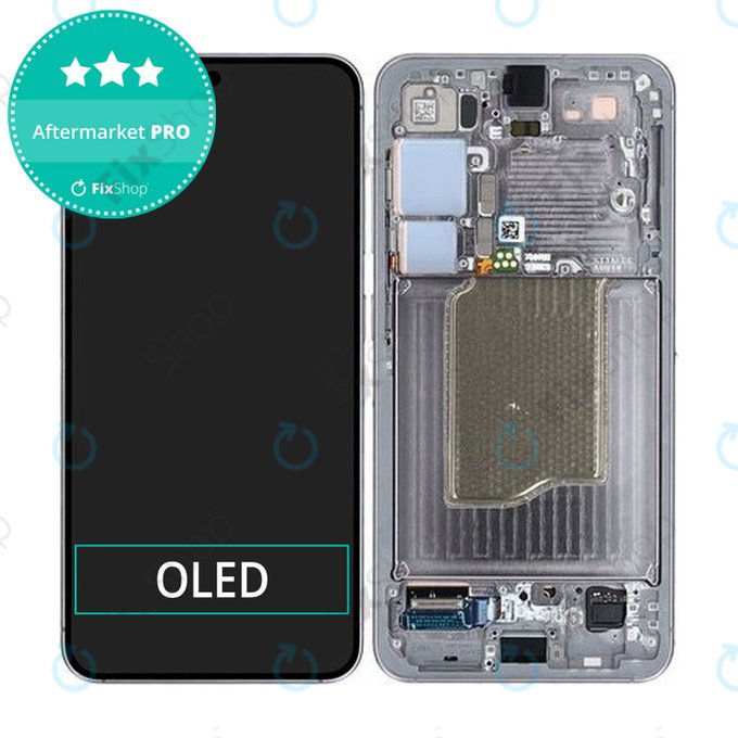 Samsung Galaxy S25 - Écran LCD + Écran tactile + Cadre (Silver Shadow) OLED