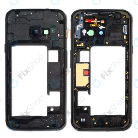 Samsung Galaxy Xcover 4s G398F - Cadre central (Noir) - GH98-44218A Genuine Service Pack