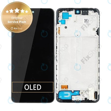 Xiaomi Redmi Note 10 - Écran LCD + Ecran Tactile + Cadre (Gris Onyx) - 5600020K7A00 Genuine Service Pack