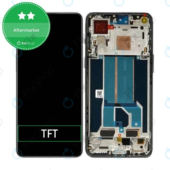 OnePlus Nord 2T CPH2399 CPH2401 - Écran LCD + Écran tactile + Cadre (Gray Shadow) TFT