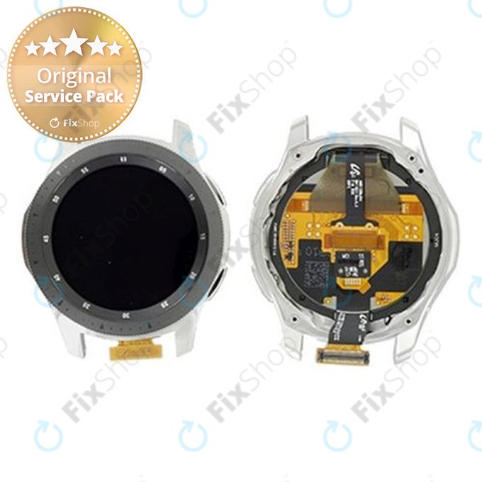Samsung Galaxy Watch 46 mm R800 - Écran LCD + Écran tactile + Cadre (Noir) - GH97-22504A Genuine Service Pack