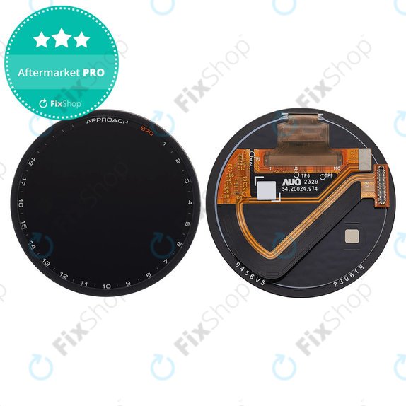 Écran OLED + vitre tactile sans châssis (Black) pour Garmin Approach S70 47mm