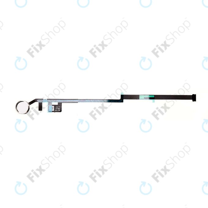 Apple iPad (7e génération 2019, 8e génération 2020, 9e génération 2021) - Bouton Home + Câble flexible (Argent)