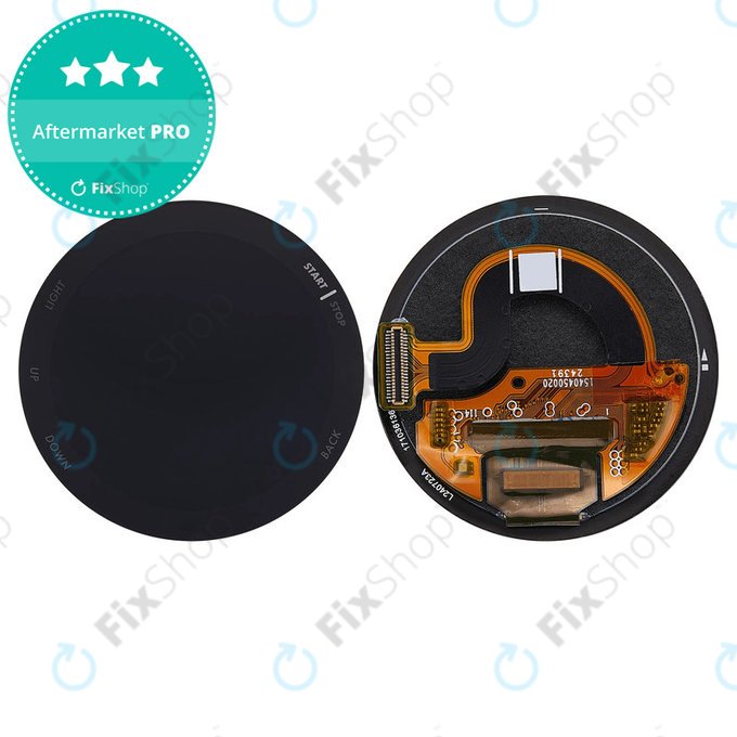 Écran OLED + vitre tactile sans châssis (Black) pour Garmin Forerunner 165