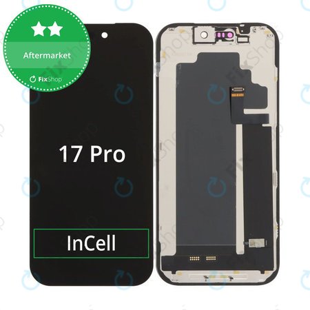 Écran In-Cell FHD pour iPhone 17 Pro, Black, tactile avec cadre