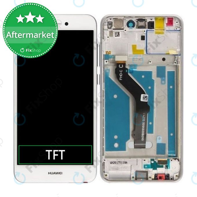 Huawei P9 lite (2017), Honor 8 Lite - Écran LCD + Écran tactile + Cadre (Blanc)