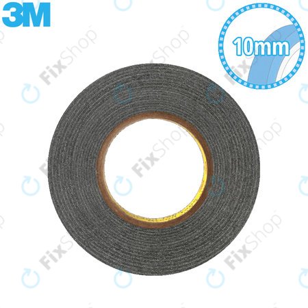 3M - Ruban Adhésif Double Face - 10 mm x 50 m (Noir)