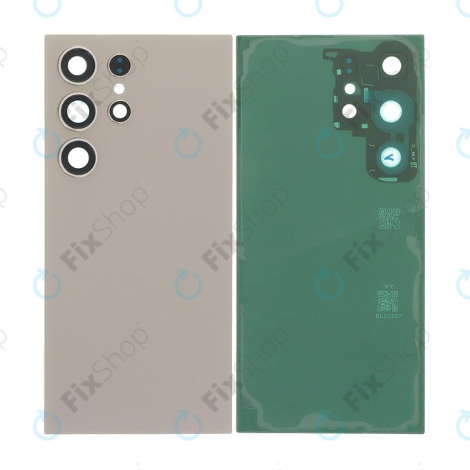 Samsung Galaxy S24 Ultra S928B - Cache batterie complet (Titanium Gray)