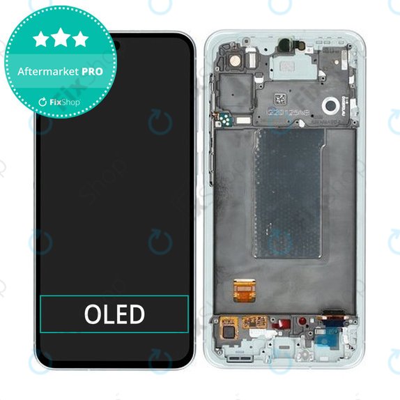 Samsung Galaxy A56 A566E - Écran LCD + Écran tactile + Cadre (Awesome Lightgray) OLED