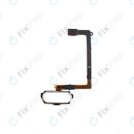 Samsung Galaxy S6 G920F - Bouton Home + Nappe (Blanc) - GH96-08166A Genuine Service Pack