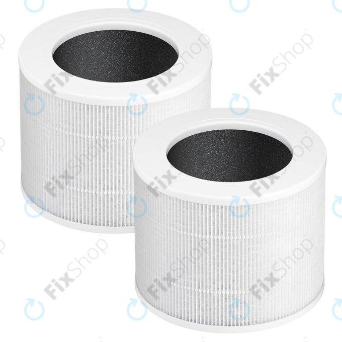 Levoit Core Mini - Filtre HEPA 3-en-1 (Charbon actif) (2 pièces)