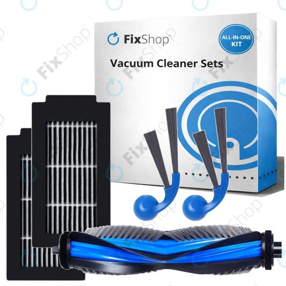 Kit de pièces de rechange pour Ecovacs Deebot T30C Omni (1x Brosse principale, 2x Filtre, 2x Brosse latérale)