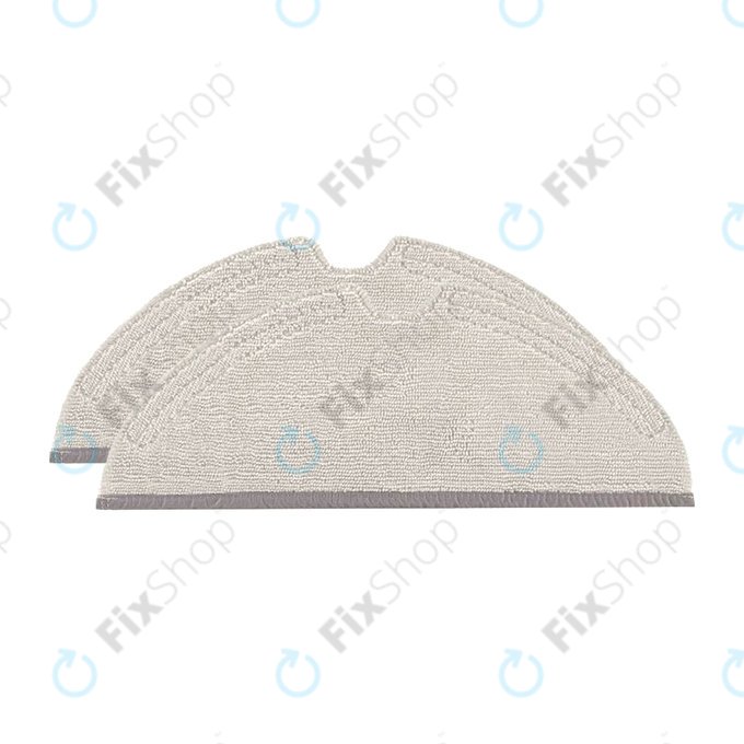 Xiaomi Roborock S5-series, S6-series, Q5-series, Q7-series, Q8 Max-series, E-series, Xiaowa E2, E3 - Chiffon de vadrouille (microfibre) - 2 pièces