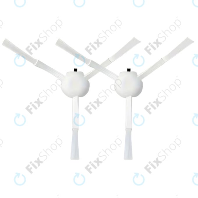 Brosse latérale, 2 pièces, Blanche pour Xiaomi Robot Vacuum X10