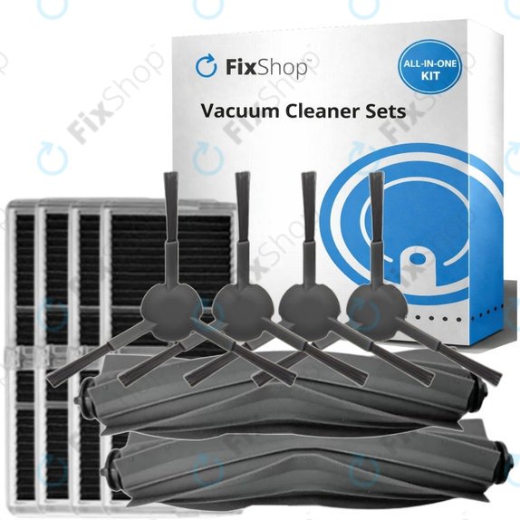 Kit de pièces de rechange pour Xiaomi Dreame Mova E30 Ultra (2x Brosse principale, 4x Filtre, 4x Brosse latérale)