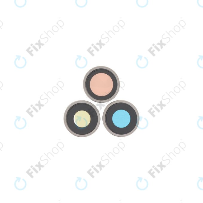Apple iPhone 16 Pro, 16 Pro Max - Cadre d'objectif de caméra arrière (Natural Titanium) - 3pcs