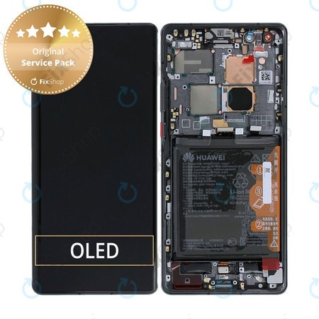 Huawei Mate 40 Pro NOH-NX9 - Écran LCD + Écran tactile + Cadre + Batterie (Noir) - 02353YMT