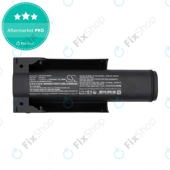 Batterie pour Dyson WashG1 Wet Floor Cleaner, 2350mAh, Li-Ion, 14.8V, 452646, HQ