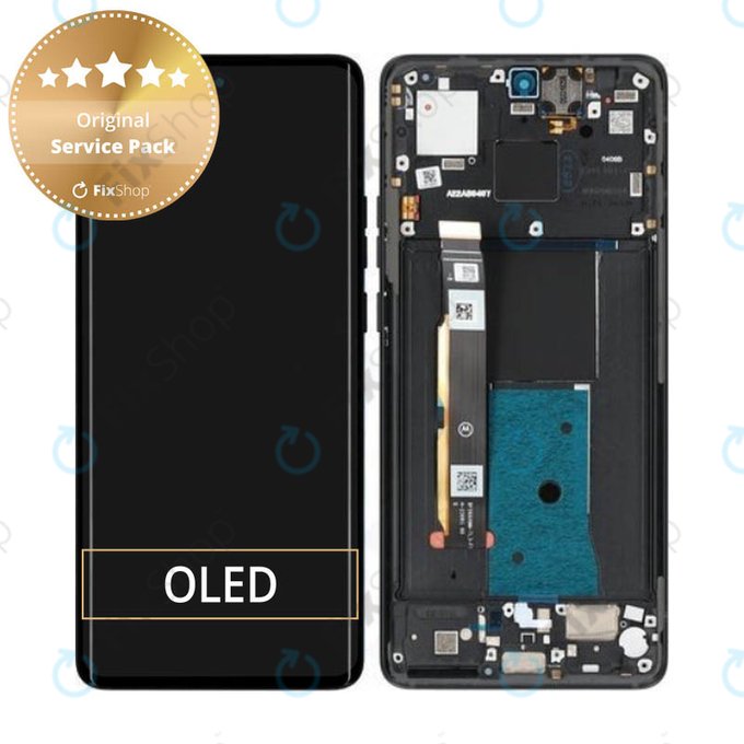 Motorola Edge 40 - Écran LCD + Écran Tactile + Cadre (Noir Eclipse) - 5D68C22670 Pack de Service d'Origine