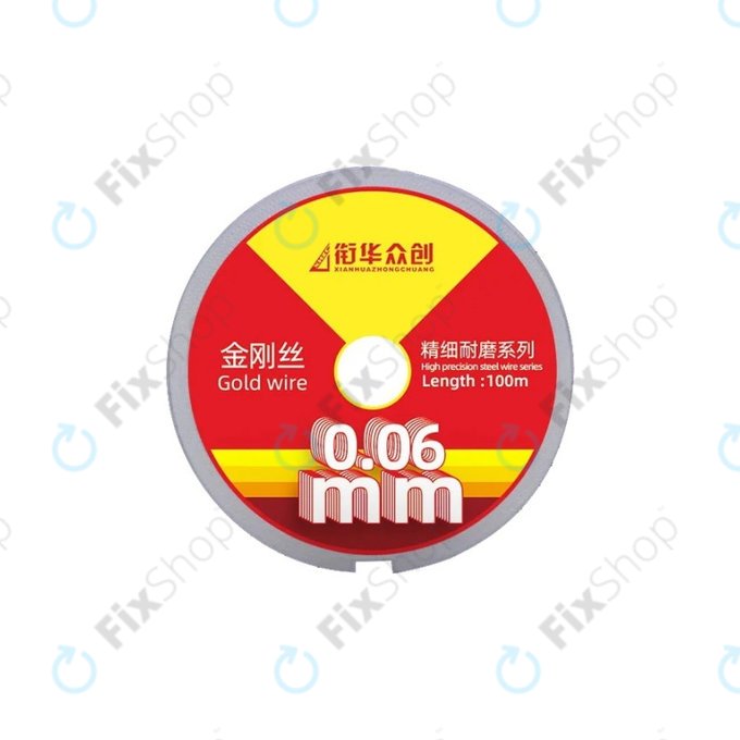 Gold Wire - Fil pour séparer les écrans LCD (0.06mm x 100M)