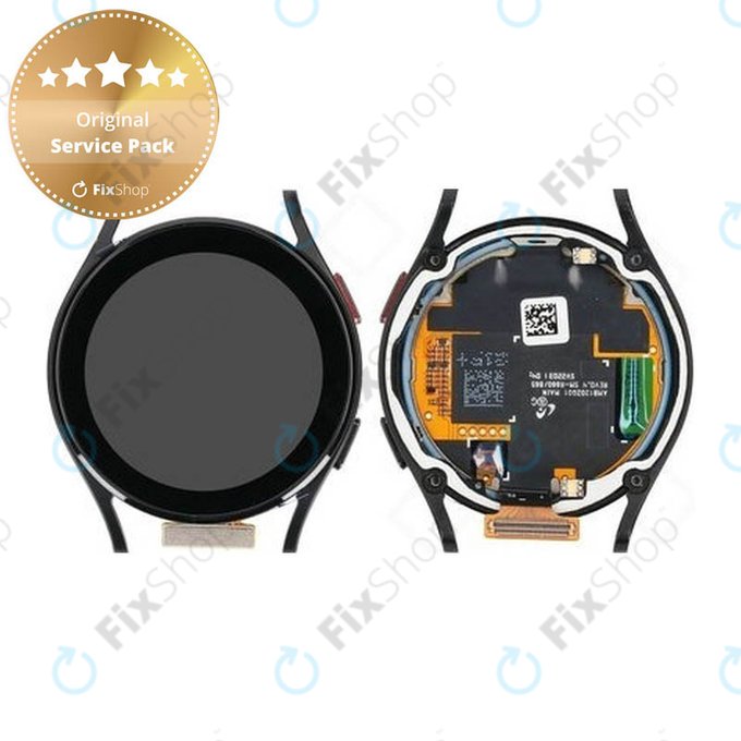 Samsung Galaxy Watch 4 40 mm R865 - Écran LCD + Écran tactile + Cadre (Noir) - GH82-28815A Genuine Service Pack