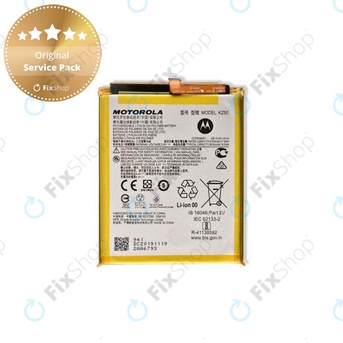 Motorola Moto G8 Power XT2041 - Batterie KZ50 5000mAh - SB18C57585 Genuine Service Pack