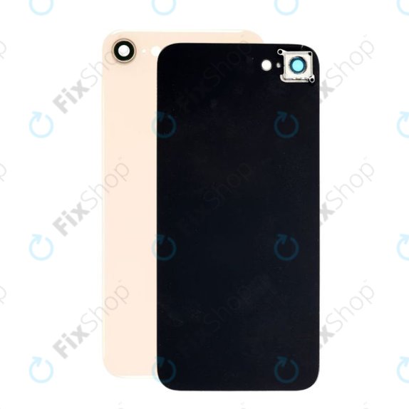 Apple iPhone 8 - Verre du boîtier arrière + objectif de l'appareil photo (Or)