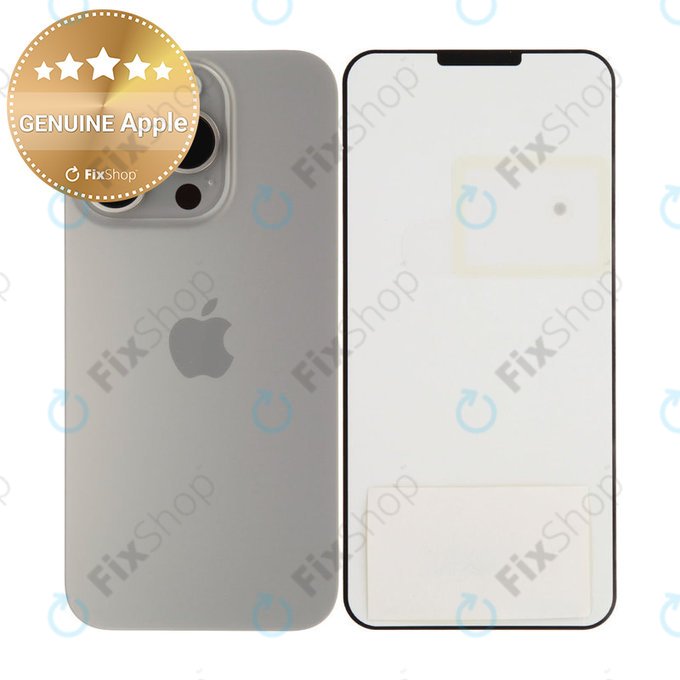 Verre du boîtier arrière pour iPhone 15 Pro | Natural Titanium | 661-35702 | Genuine Apple
