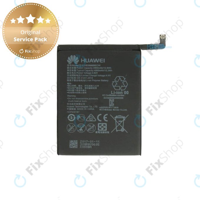 Huawei P40 Lite E - Batterie HB396689ECW 4000mAh - 24023024