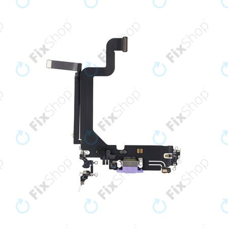 Apple iPhone 14 Pro Max - Connecteur de charge + câble flexible (violet foncé)