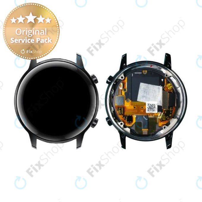 Huawei Honor Watch Magic 2 42mm - Écran LCD + Ecran Tactile + Cadre (Charcoal Black) - 02353LBK Genuine Service Pack