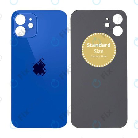 Apple iPhone 12 - Verre du boîtier arrière (bleu)