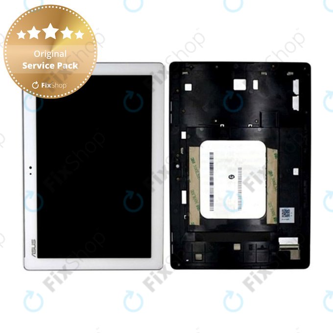Asus ZenPad 10 Z300C, Z300CT, Z300CX, ZD300C - Écran LCD + Ecran Tactile + Cadre (White) - 90NP0232-R20010 Genuine Service Pack