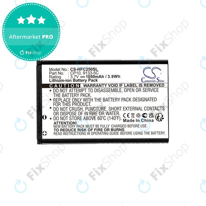 Batterie pour Amplicomms Powertel M4000, Auro Comfort 1010, 1050mAh, Li-Ion, 3.7V, MM460BB, CP10, HQ