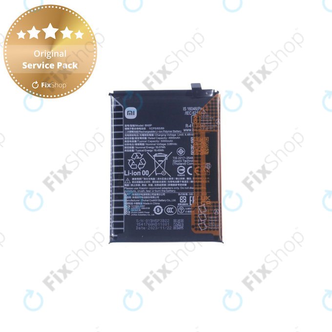 Xiaomi Redmi Note 13 5G 2312DRAABC - Batterie BN5P 5000mAh - 1330102000116B Genuine Service Pack