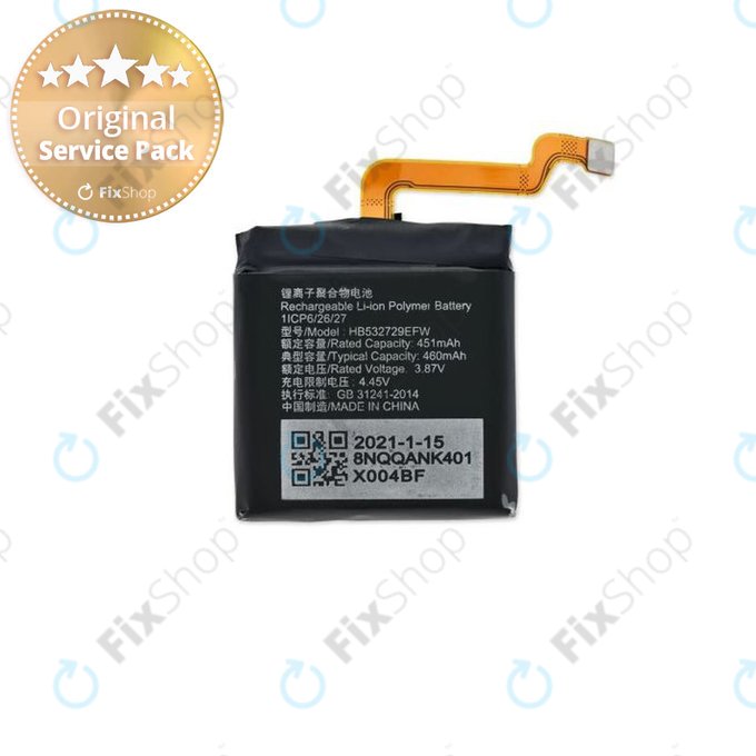 Huawei Watch 3 Galileo-L11E - Batterie HB532729EFW 460mAh - 24023573 Genuine Service Pack