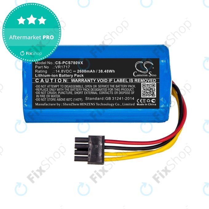 Proscenic Cocoa Smart 780T, 790T, Summer P1s, P2s - Batterie VR1717 Li-Ion 14.8V 2600mAh HQ