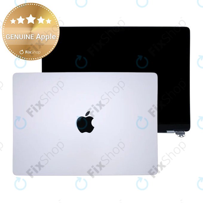 Écran LCD pour MacBook Pro 14", A3112, A3185 (2024), avec vitre avant et couvercl, Silver, 661-41792, Genuine Apple