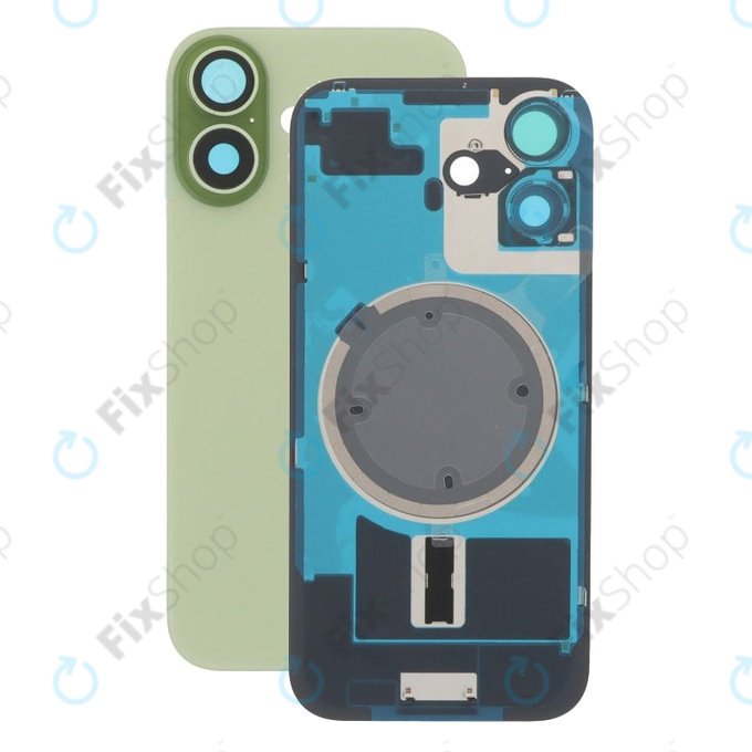 Apple iPhone 17 - Verre du boîtier arrière + Verre de la caméra + Cadre en métal + Aimant MagSafe (Sage)